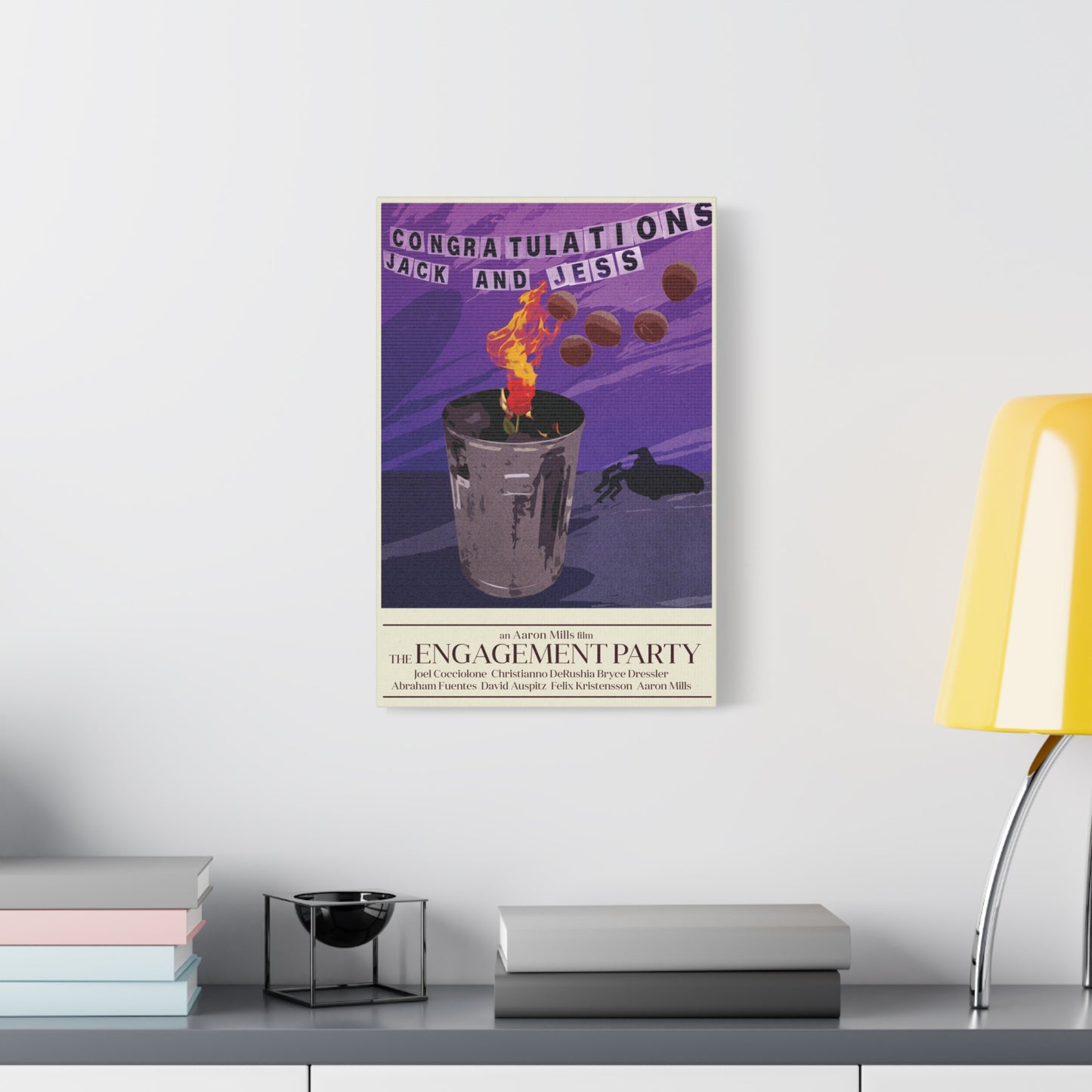 Engagement Party Movie Poster Matte Canvas, Stretched, 1.25"