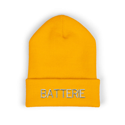 BATTERIE Embroidered Beanie | Warm Winter Hat