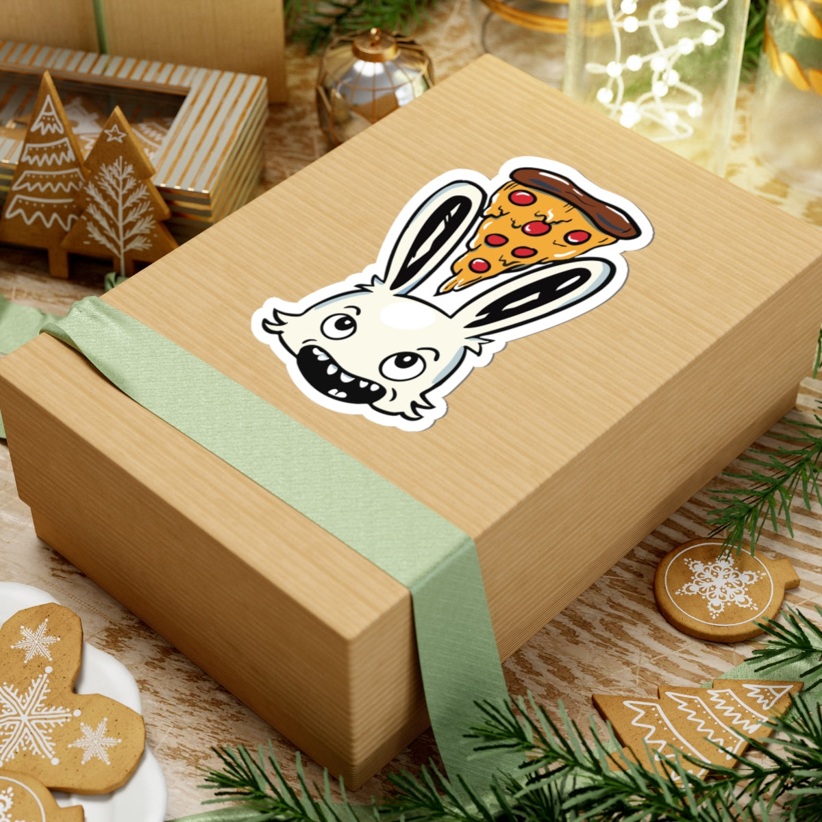 Pizza Bunny Sticker | Bobbie Locke x Ailim Films