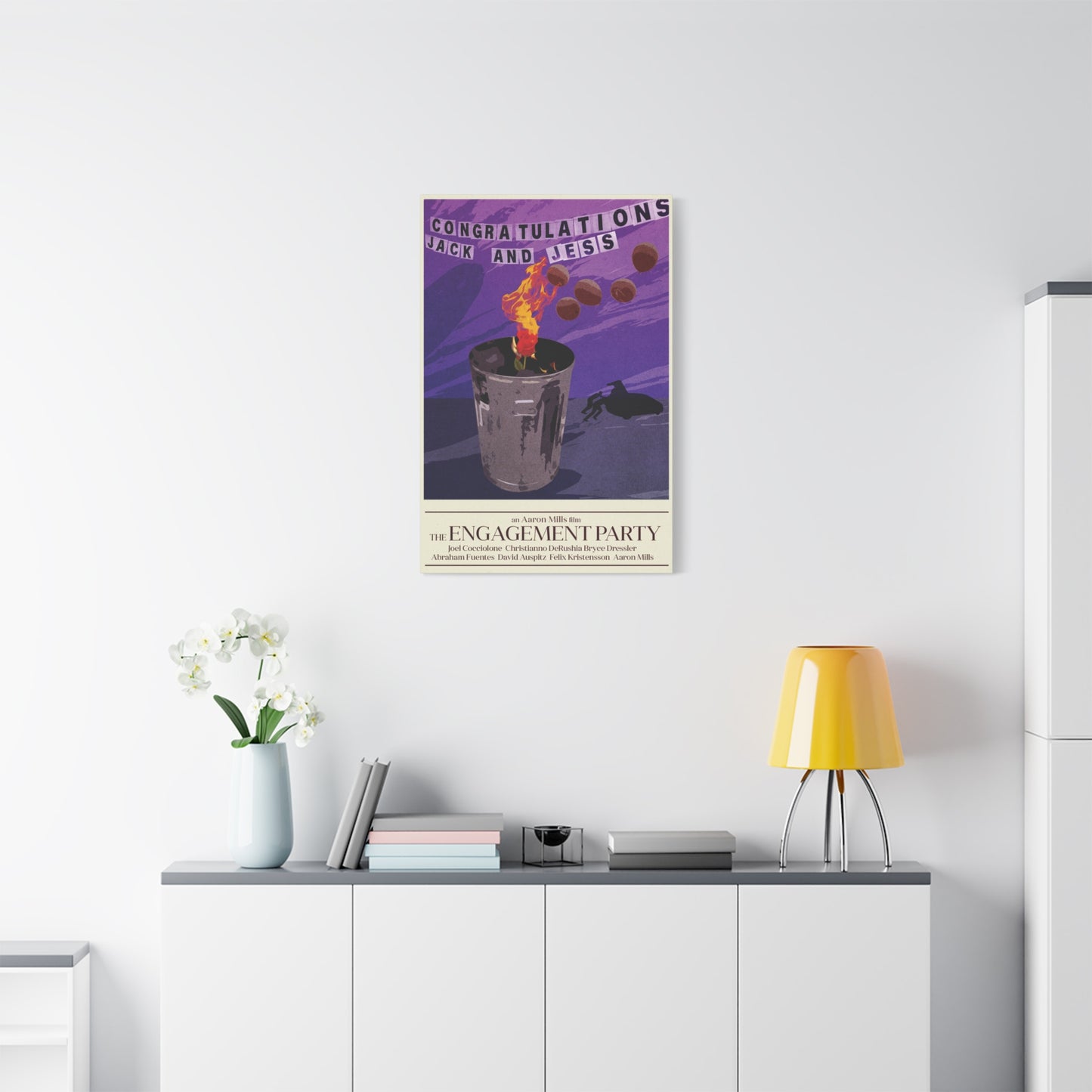 Engagement Party Movie Poster Matte Canvas, Stretched, 1.25"