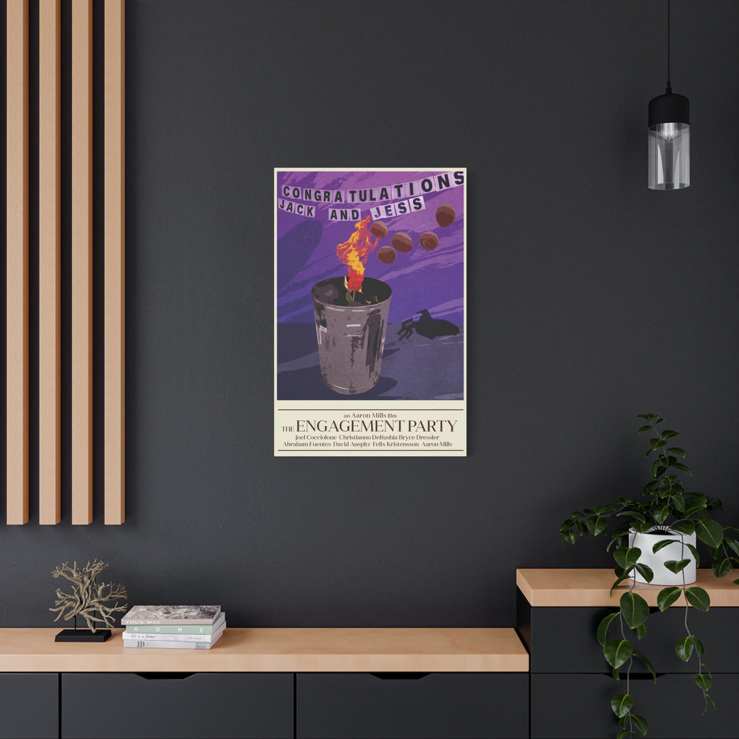 Engagement Party Movie Poster Matte Canvas, Stretched, 1.25"