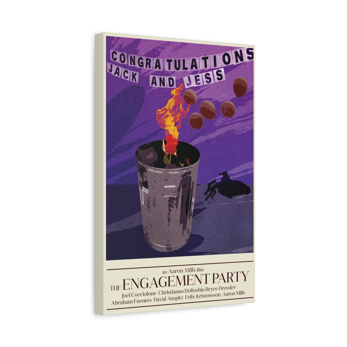 Engagement Party Movie Poster Matte Canvas, Stretched, 1.25"