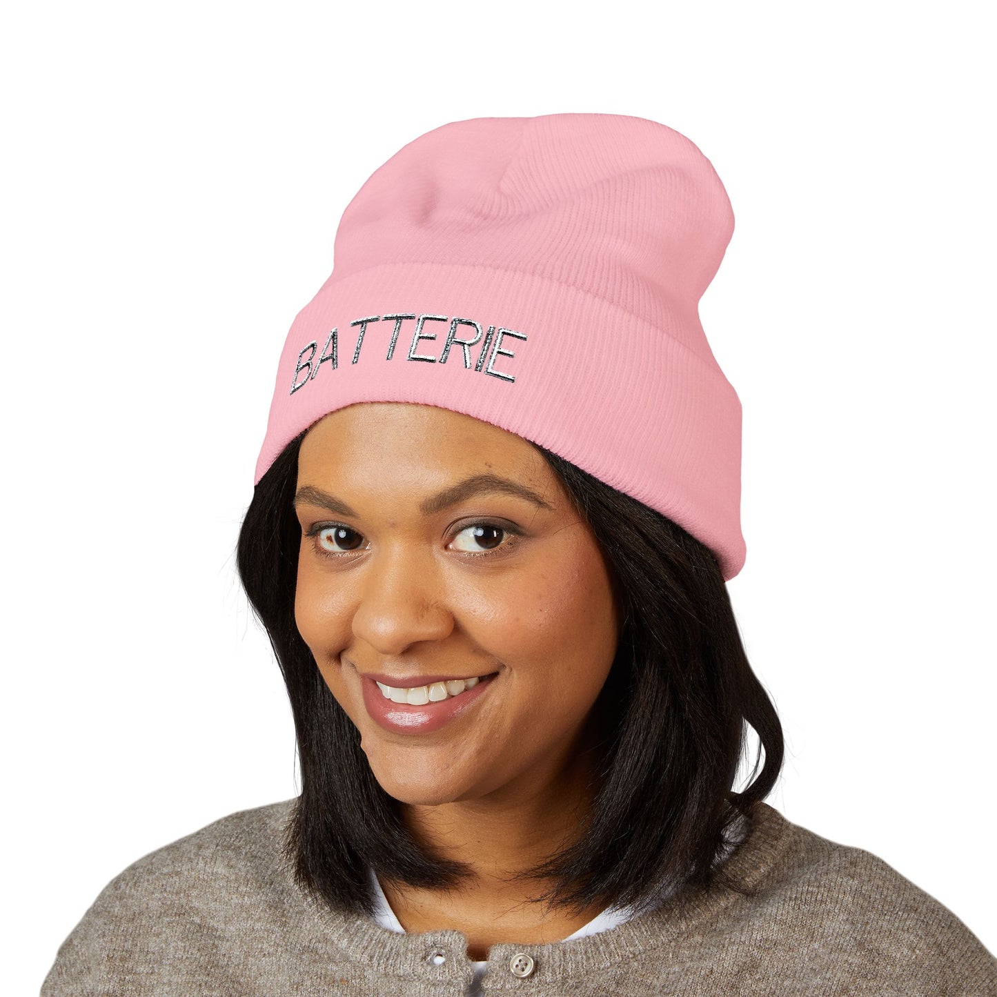 BATTERIE Embroidered Beanie | Warm Winter Hat