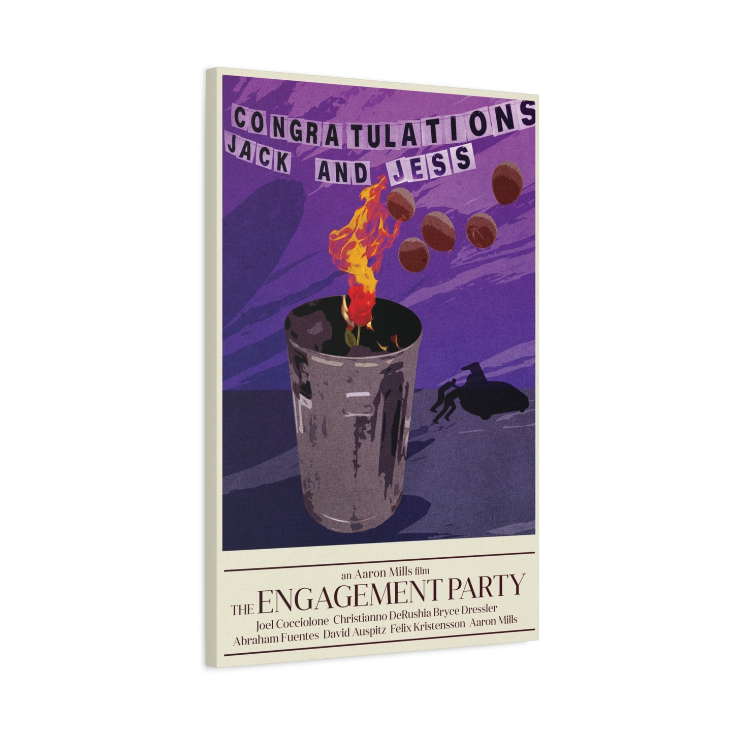 Engagement Party Movie Poster Matte Canvas, Stretched, 1.25"