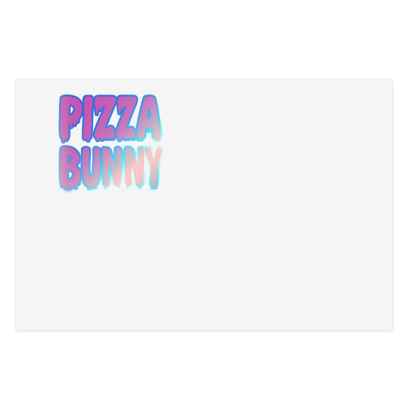 Pizza Bunny Vinyl Sticker Sheet Bundle, 5pcs