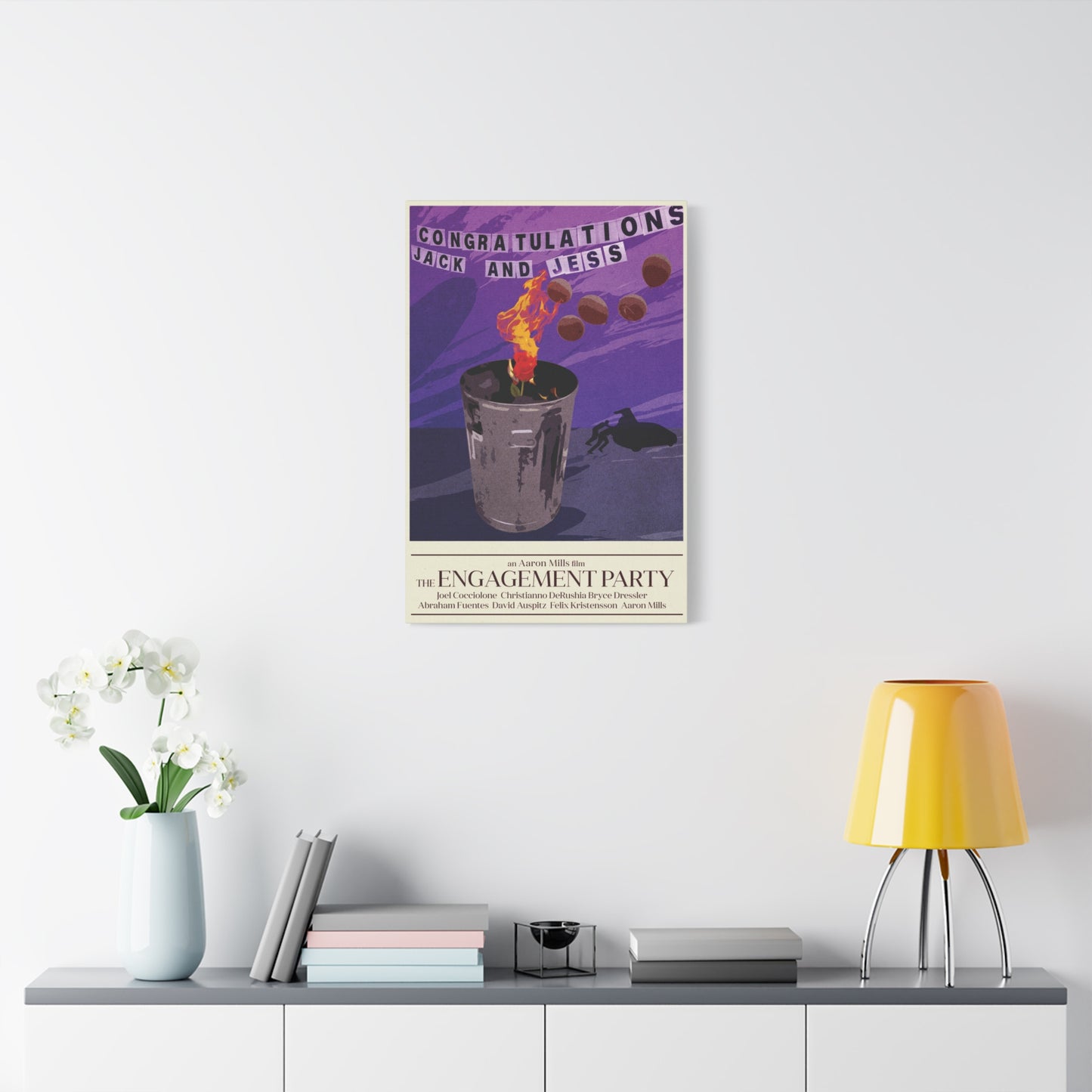 Engagement Party Movie Poster Matte Canvas, Stretched, 1.25"
