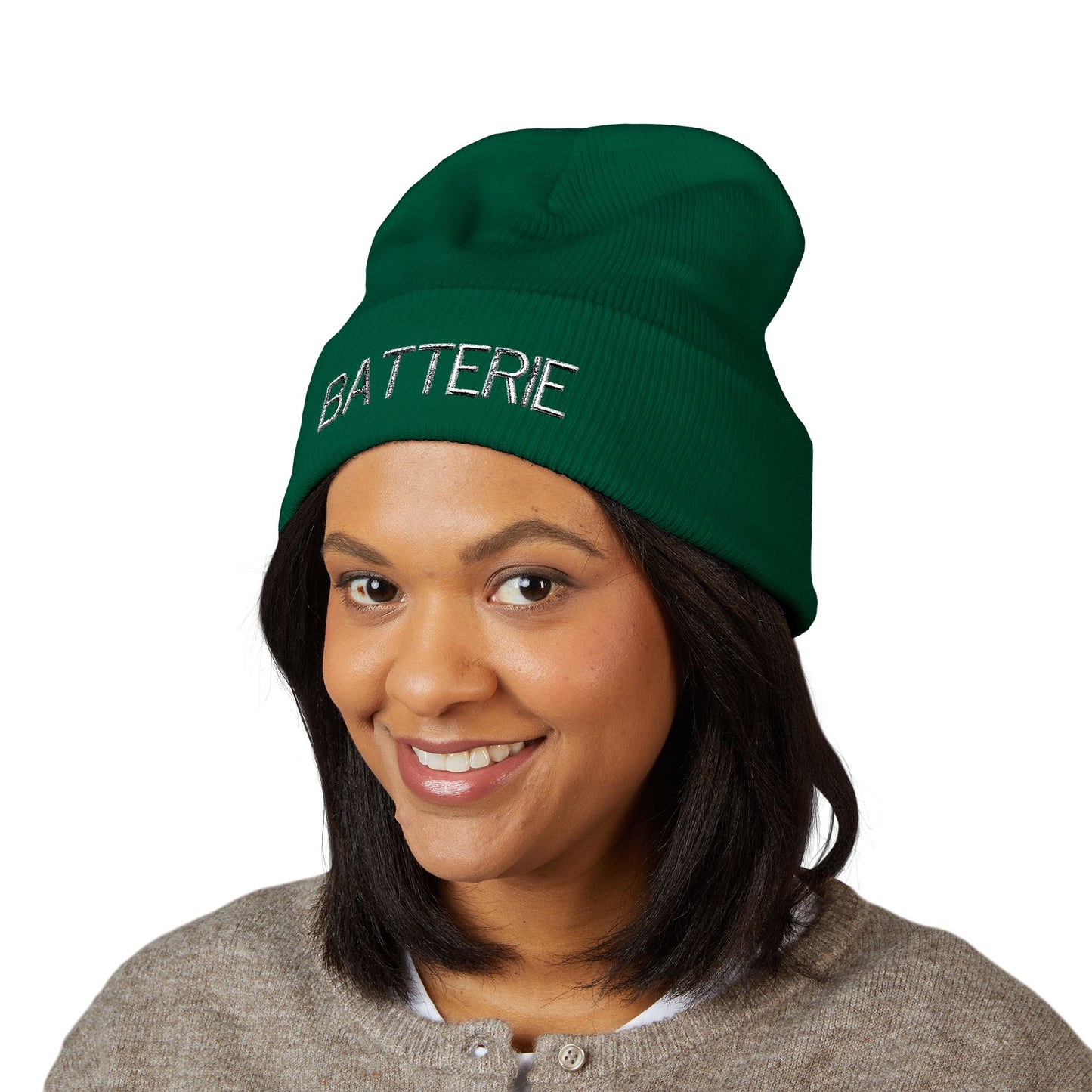 BATTERIE Embroidered Beanie | Warm Winter Hat