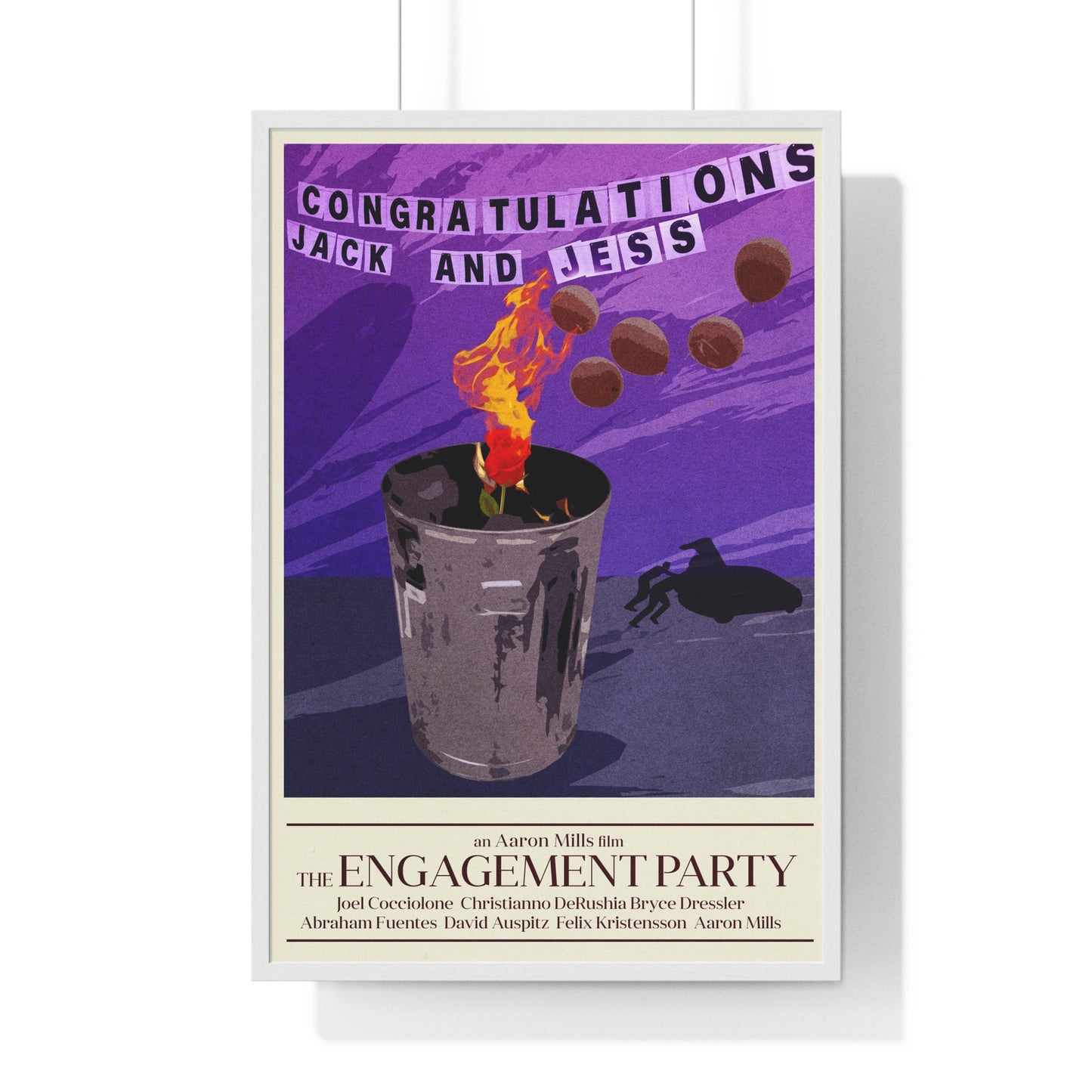 Engagement Party Poster - Vertical Framed