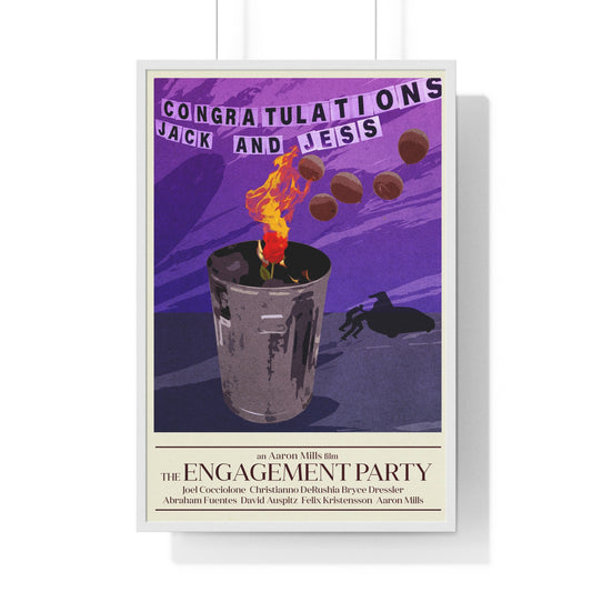 Engagement Party Poster - Vertical Framed