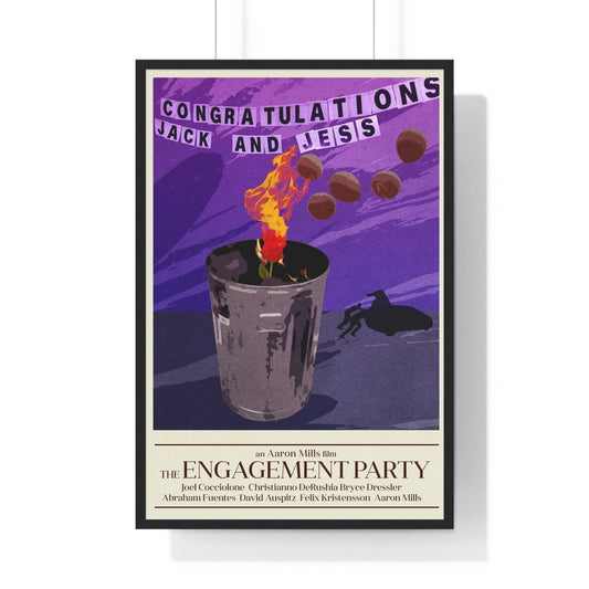 Engagement Party Poster - Vertical Framed