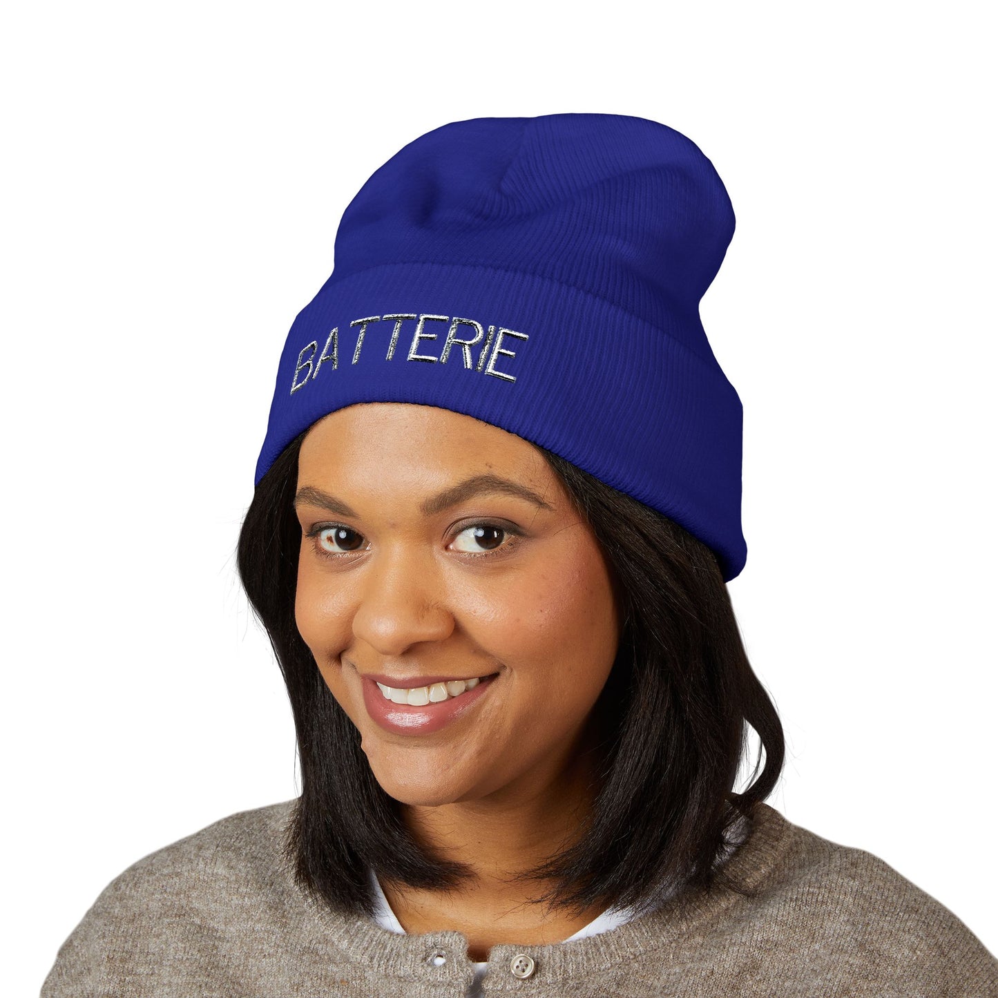 BATTERIE Embroidered Beanie | Warm Winter Hat