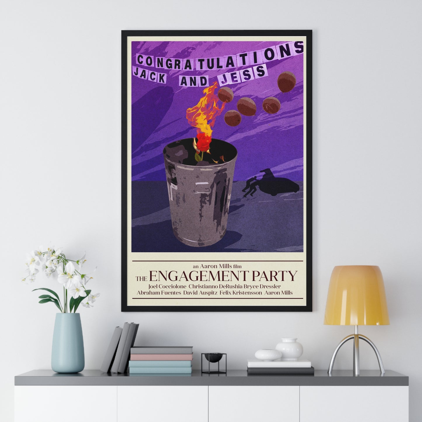 Engagement Party Poster - Vertical Framed