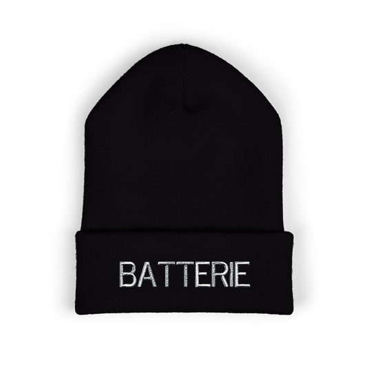 BATTERIE Embroidered Beanie | Warm Winter Hat