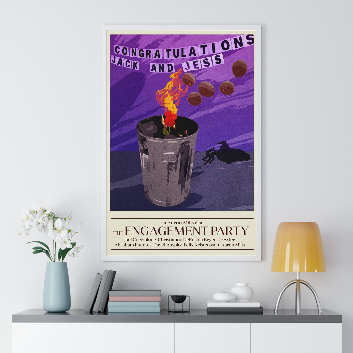 Engagement Party Poster - Vertical Framed