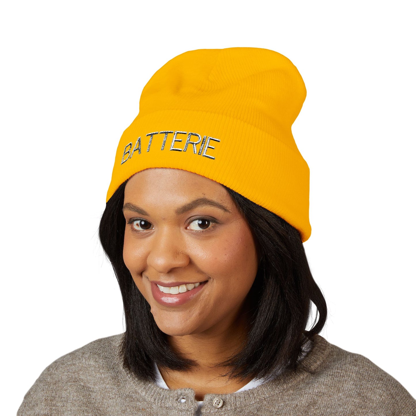 BATTERIE Embroidered Beanie | Warm Winter Hat