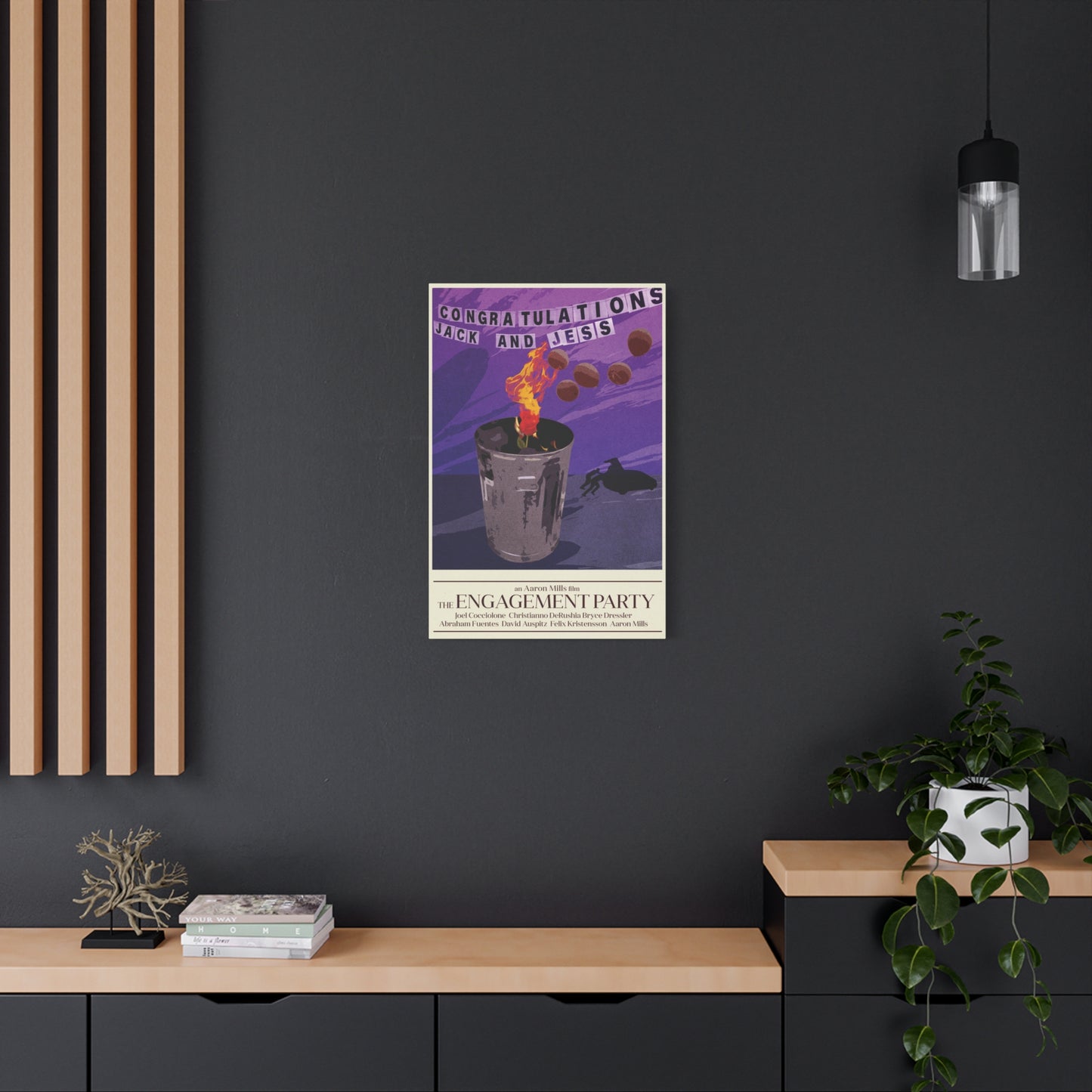 Engagement Party Movie Poster Matte Canvas, Stretched, 1.25"